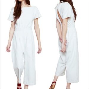 Rachel Comey Utila Jumpsuit in Dirty White Denim